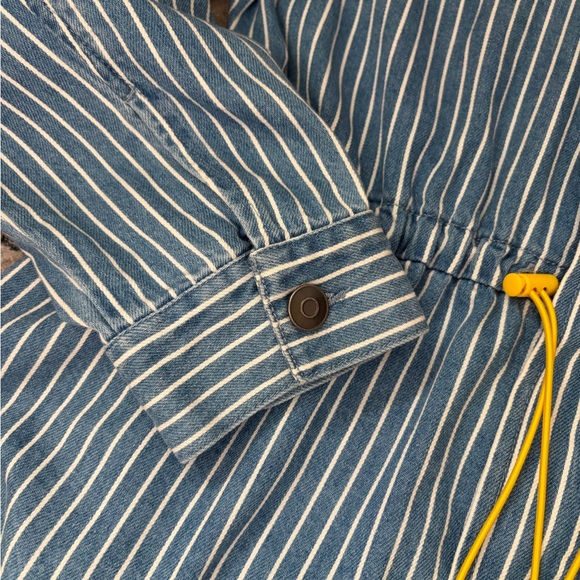 Future Collective | Striped Denim Drawstring Jacket - Picture 4 of 15